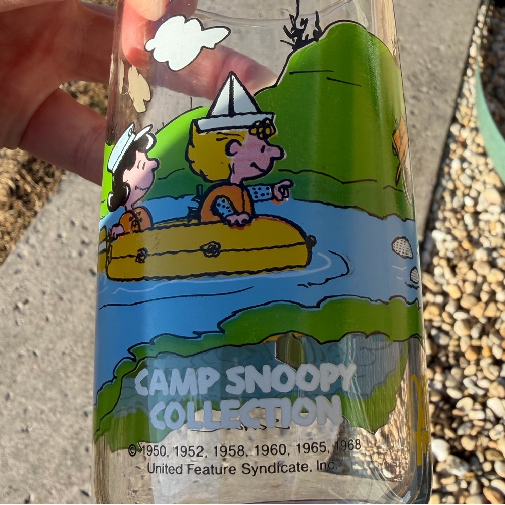 Vintage McDonald’s Camp Snoopy Peanuts /Charlie Brown 12 Oz Drinking Glass - Picture 4 of 4